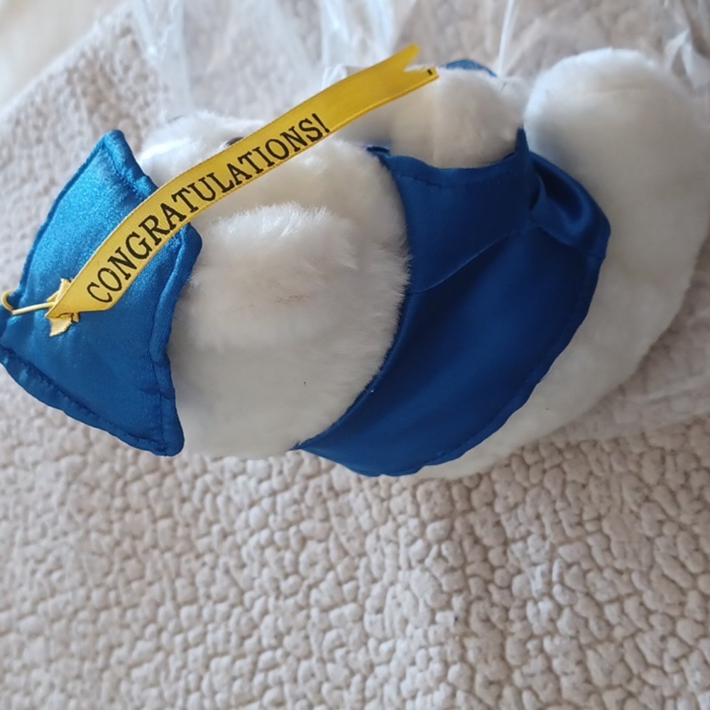 Graduation bear plush white - Picture 4 of 12